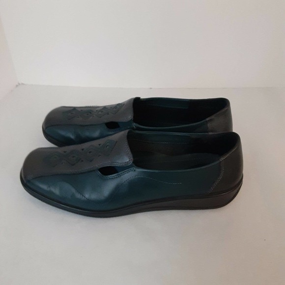 Hotter Leather Comfort Concept Women's Shoe sz 9.5 Hunter Green Versatile - Picture 4 of 7